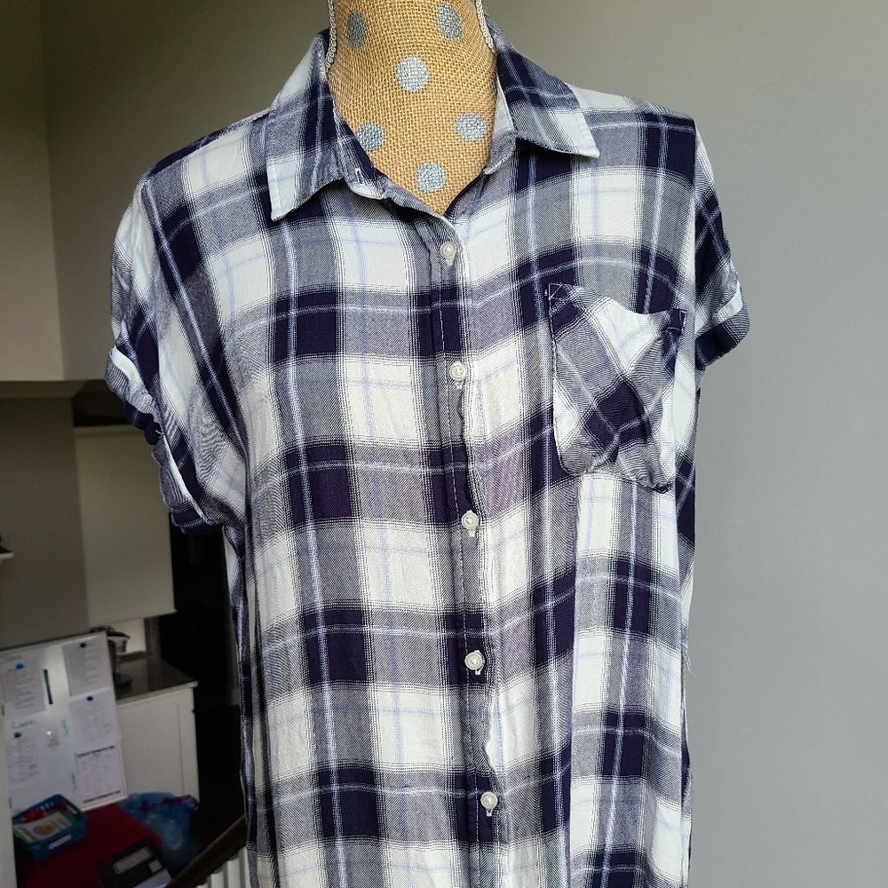 Cosmic Blue Love "Ava" Button Down Top